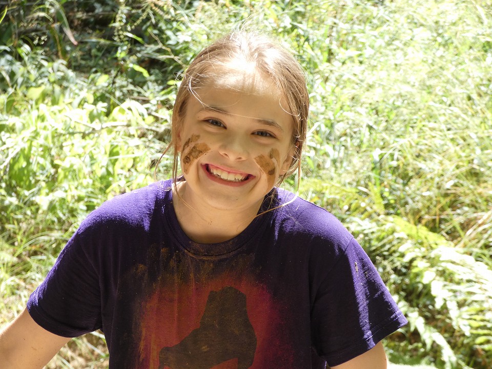 A smiling girl