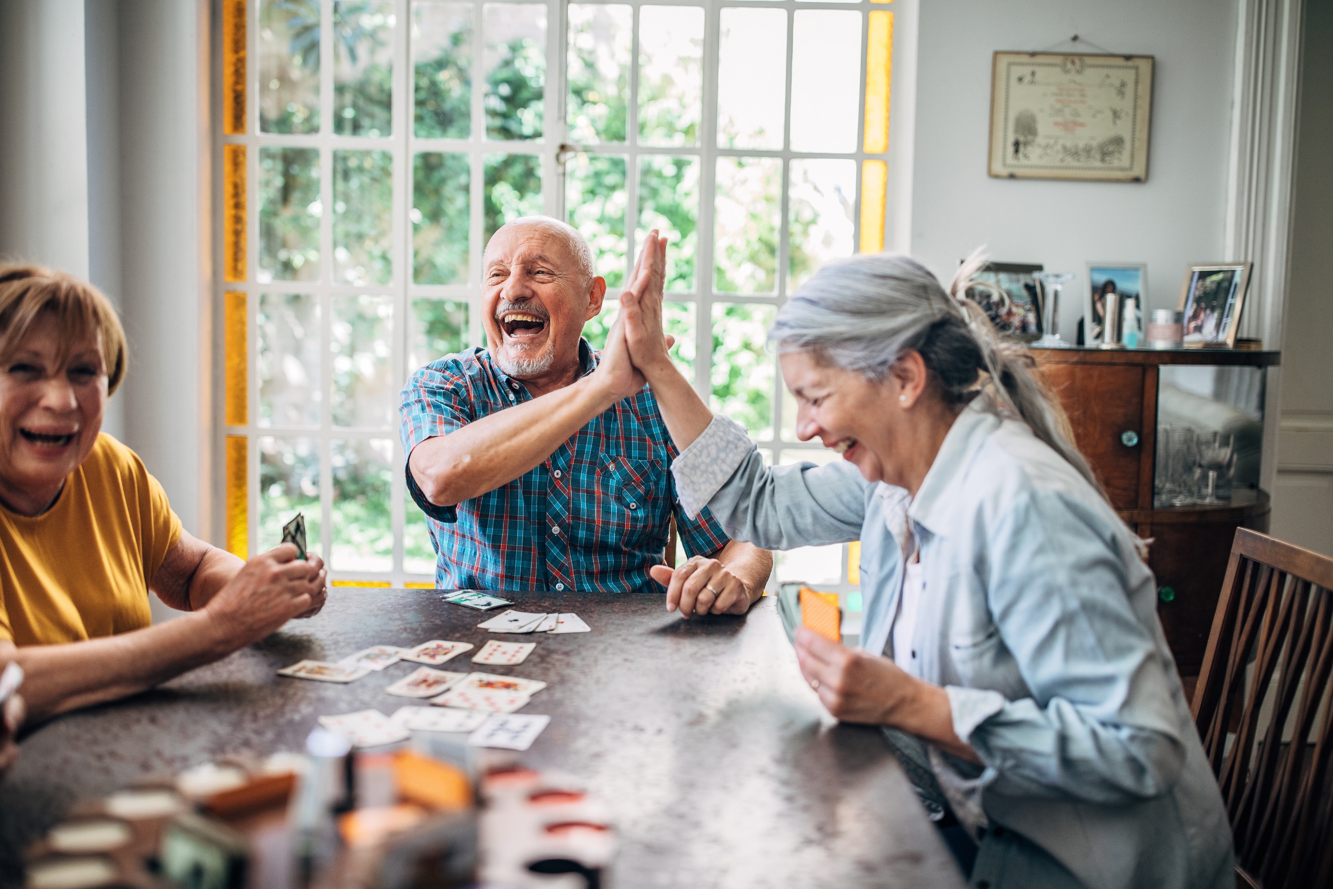 People playing cards